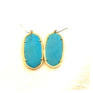 Kendra Scott Elle drop earrings - turquoise